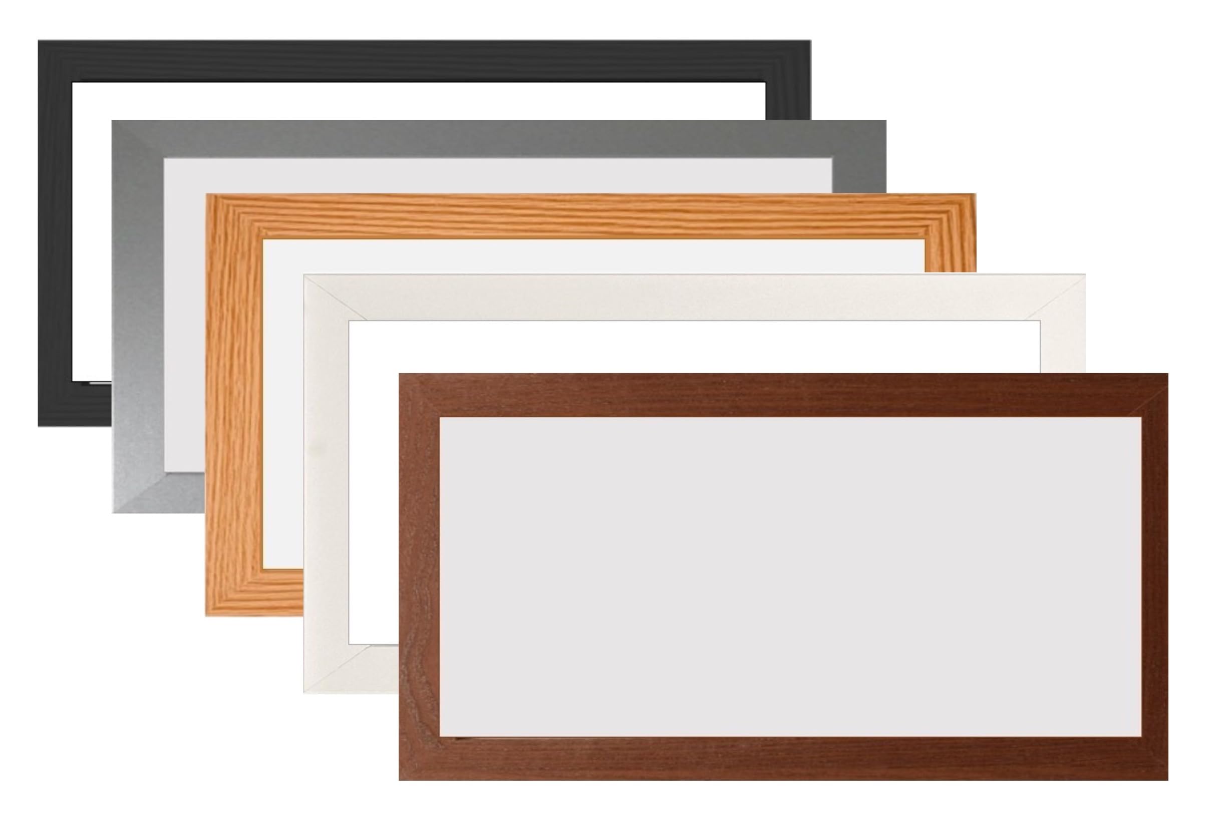 30x10 Inch Panoramic Size Frame - Picture Frames - 30"x10" Style Poster Frame With Safe Perspex Front - Wall Mounting Photo Frame (Silver)