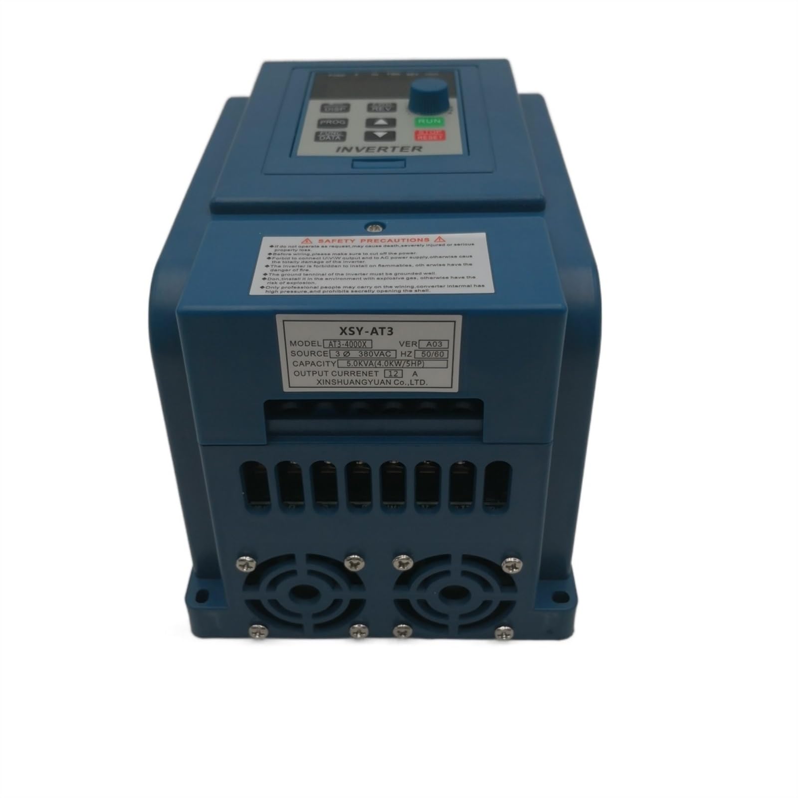 Variatore di Frequenza, VFD 380V 4KW AC 380V 1.5kW/2.2KW/4KW/5.5KW/7.5KW Azionamento a frequenza variabile Regolatore di velocità trifase Inverter Motore VFD Inverter(0.75kw AT3 380v)