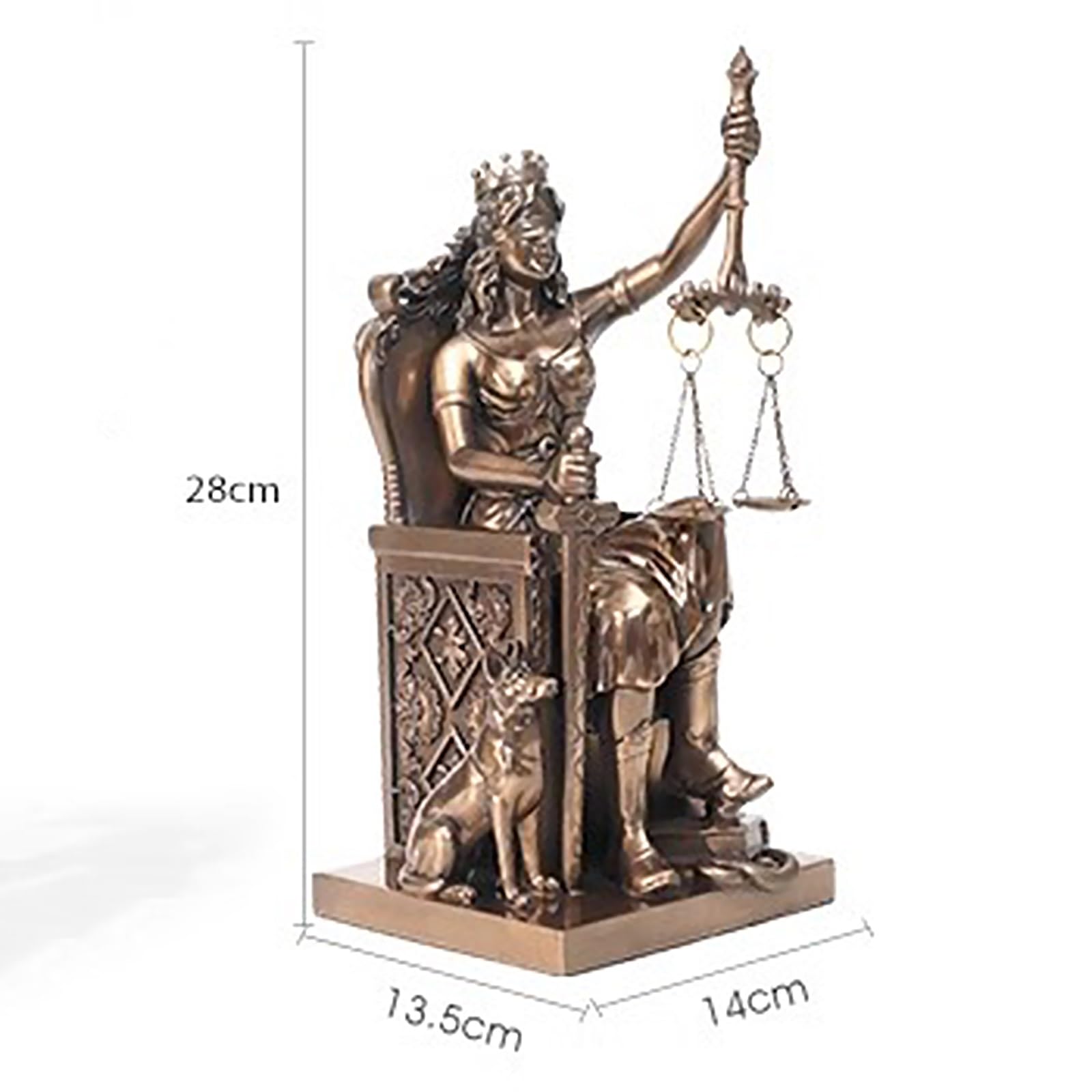 公平の女神 ギリシャ神話 置物 ヨーロッパ風 客間 玄関 工芸品 【公式