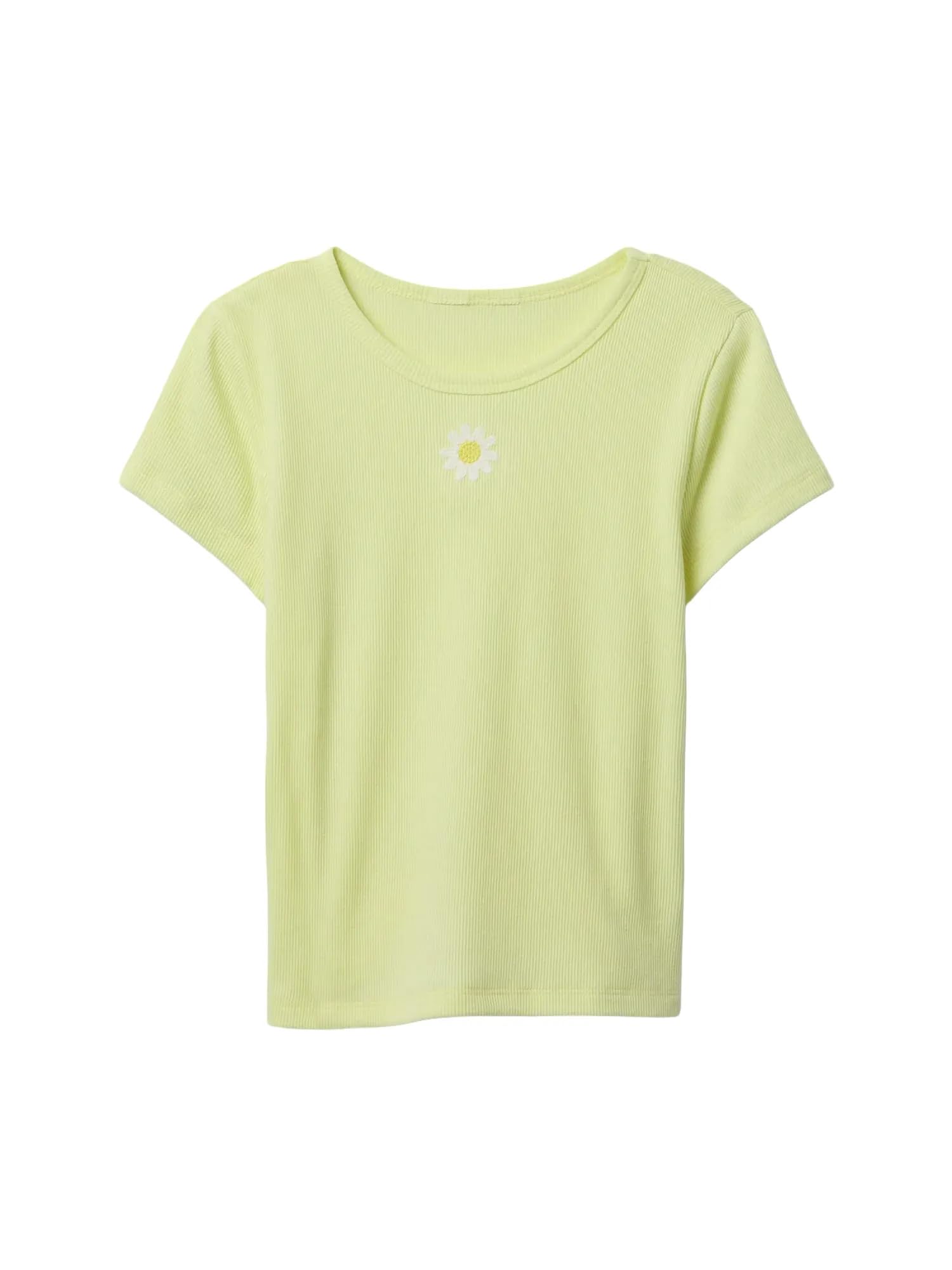 Gap Girls' Short Sleeve Ribbed Tee