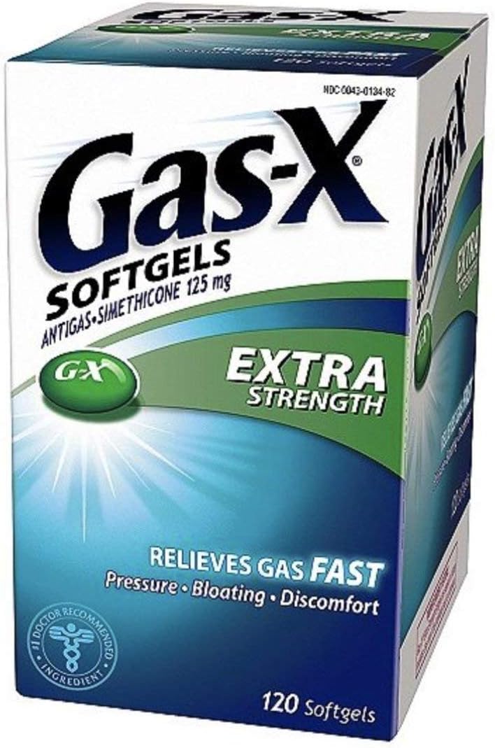 GasX Extra Strength Softgels 125 mg 120 ct. Portugal Ubuy