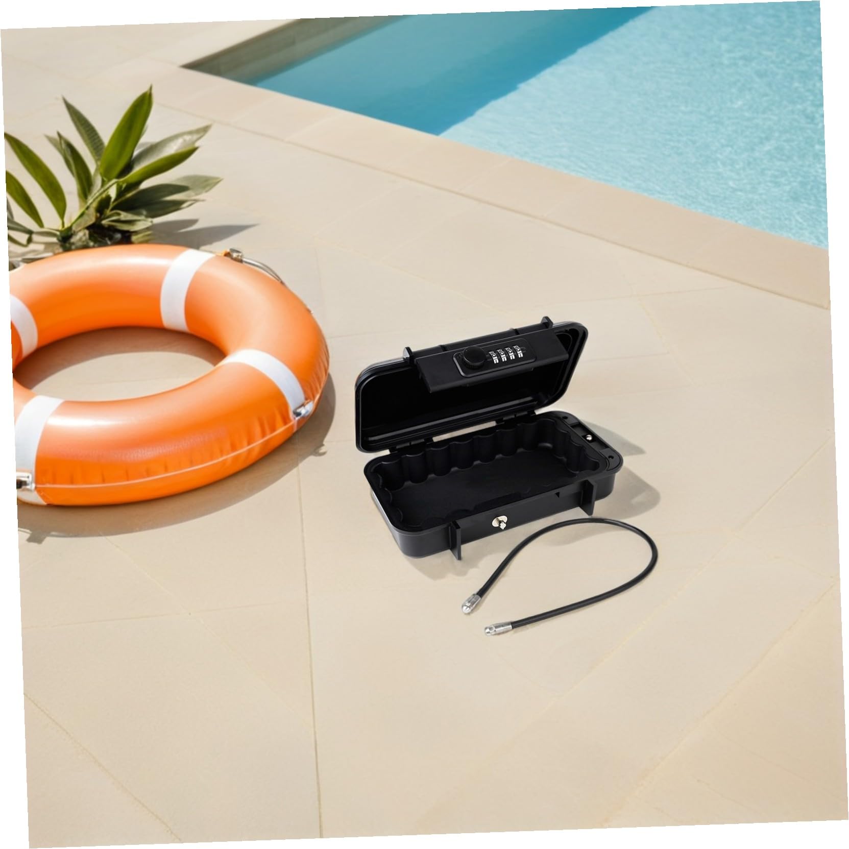 Homoyoyo Coffre-fort Portable pour Voyage Sécurisé avec Serrure à Combinaison Compact pour Clés et Objets Personnels
