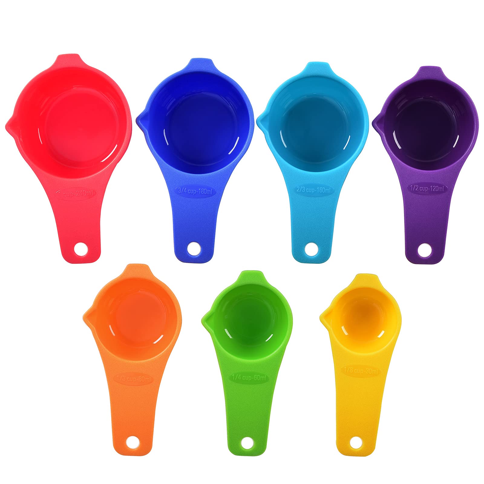 DOTINGHUX Juego de 15 tazas medidoras y cucharas