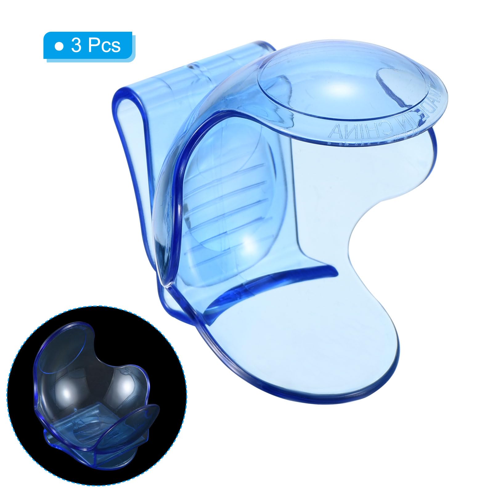 PATIKIL Tennis Ball Holder Waist Clip, 3 Pack Tennis Ball Clip ABS Waistband Clip Holder Sports Equipment for Tennis Training Blue - Image 3