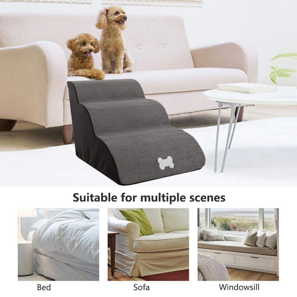 Scala Per Cani 3 Gradini Scale Per Cani Scaletta Scale Per Animali Domestici Step Rampa Per Cani Divano Letto Scala Per Cani Gatti Piccoli Animali Anziani Salita Facile Scale Scala Assistenza Pendenza