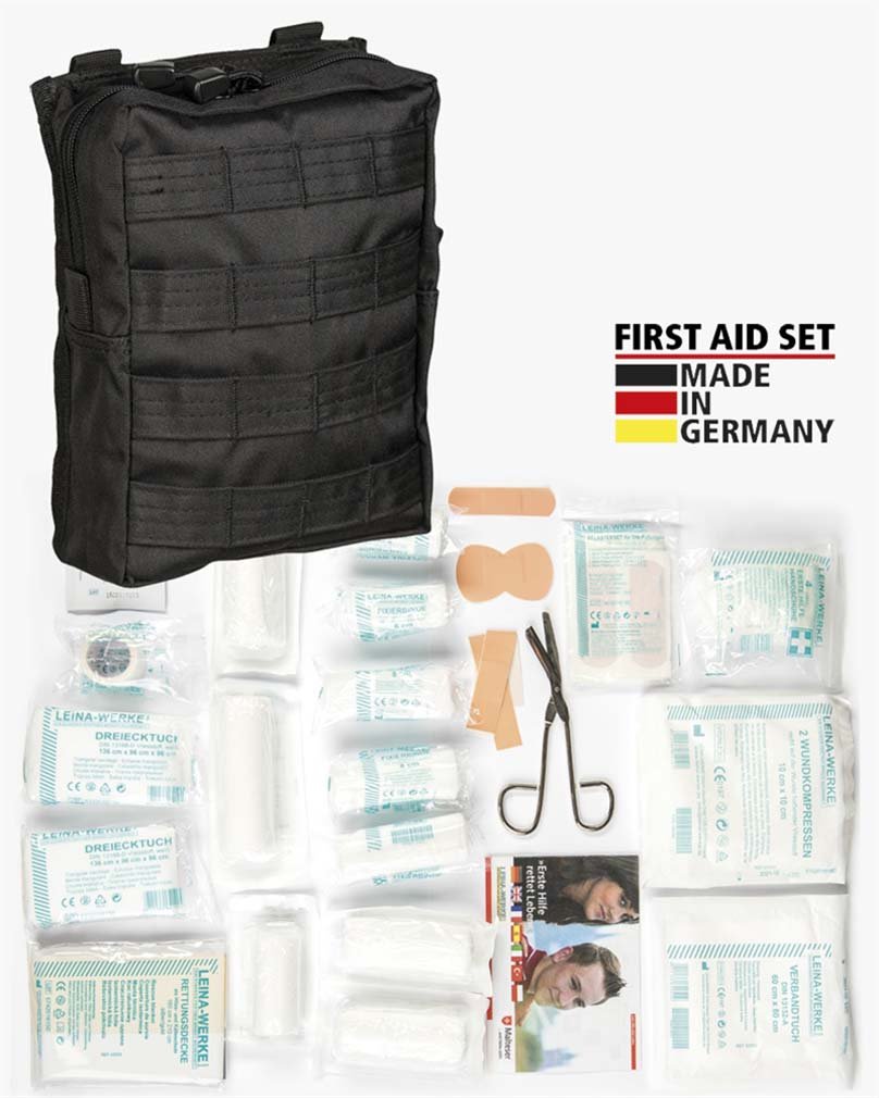 Mil-Tec Set De Primeros Auxilios Molle 43 Piezas (Negro)