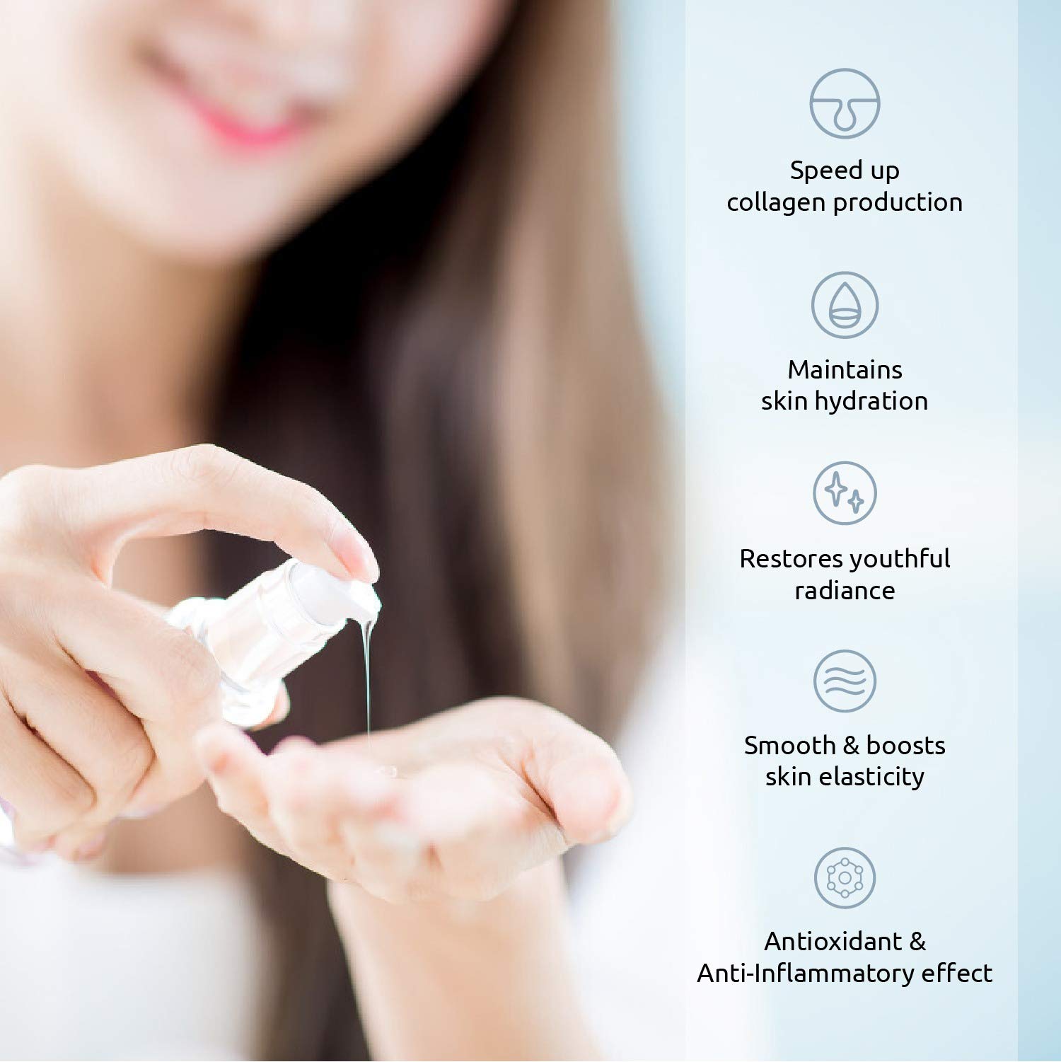 Buy Japanese Vitamin C Hyaluronic Acid Serum Face and Skin Anti