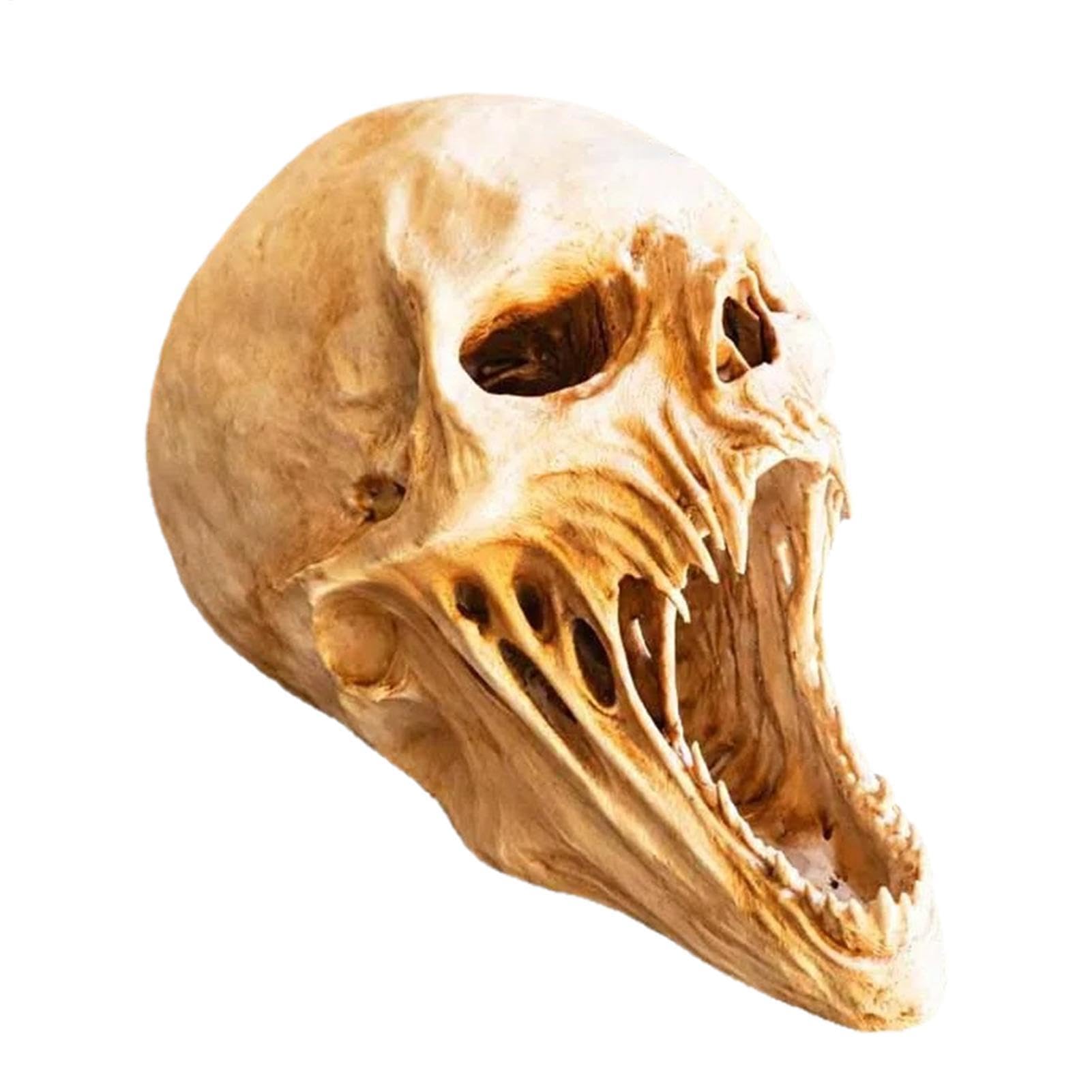 Generisch Halloween Totenkopf Deko, Gruselige Schädel Kunstharz Horror Skull Ornamente, Scary Skelett Kopf Geisterhaus Halloween Requisiten