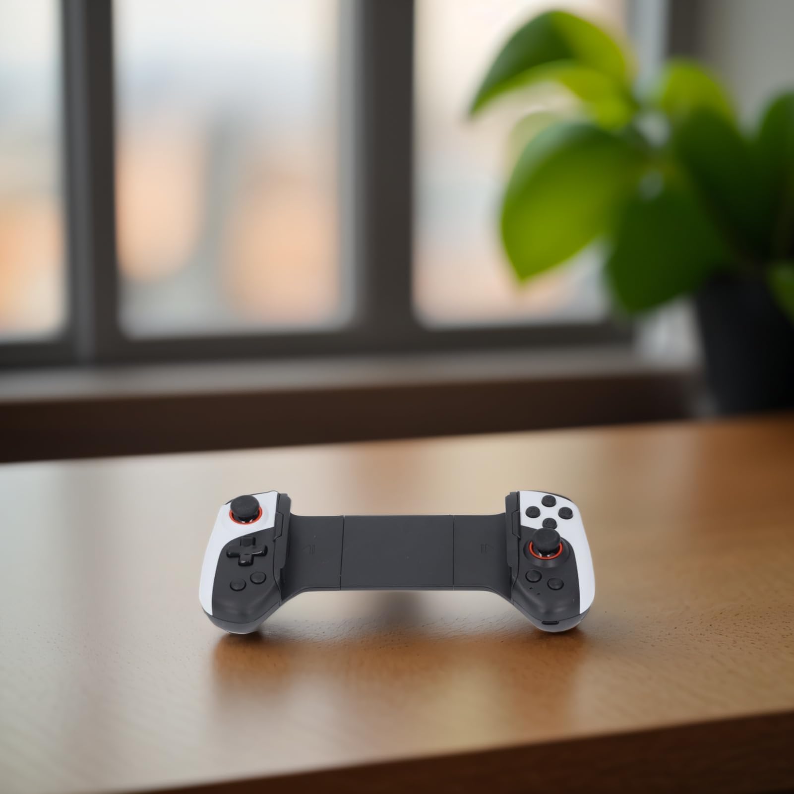 Dpofirs Controller di Gioco Mobile, Joystick Gamepad Cordless per IOS, PC, Tablet da 8 Pollici Estensibile 136-215 Mm, Controllo a 360°, Regolazione delle Vibrazioni