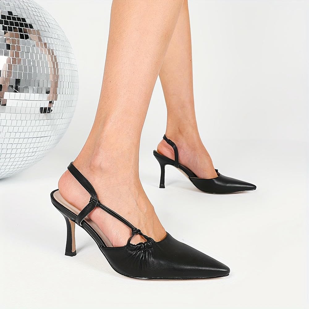 ZBDZSW Zapatos de tacón Alto y Delgado con Punta en Pico para Mujer, de Moda, sexys, Elegantes, para Fiesta y Oficina
