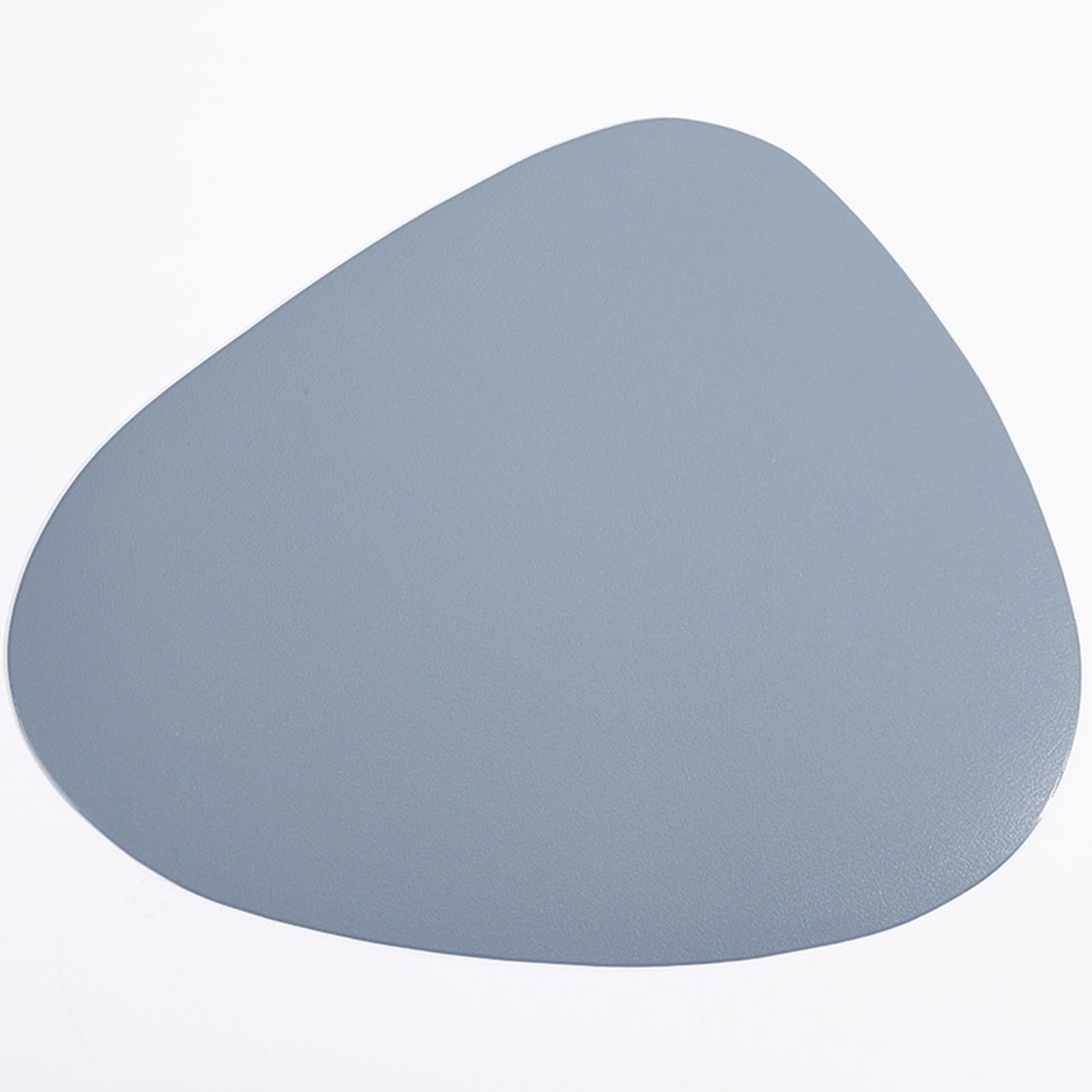 AMDXD Juego de 6 manteles individuales navideños con gotas, manteles individuales de PVC, resistentes al calor, mantel de mesa para escritorio, color azul y gris para cocina y restaurante, 45 x 36,5