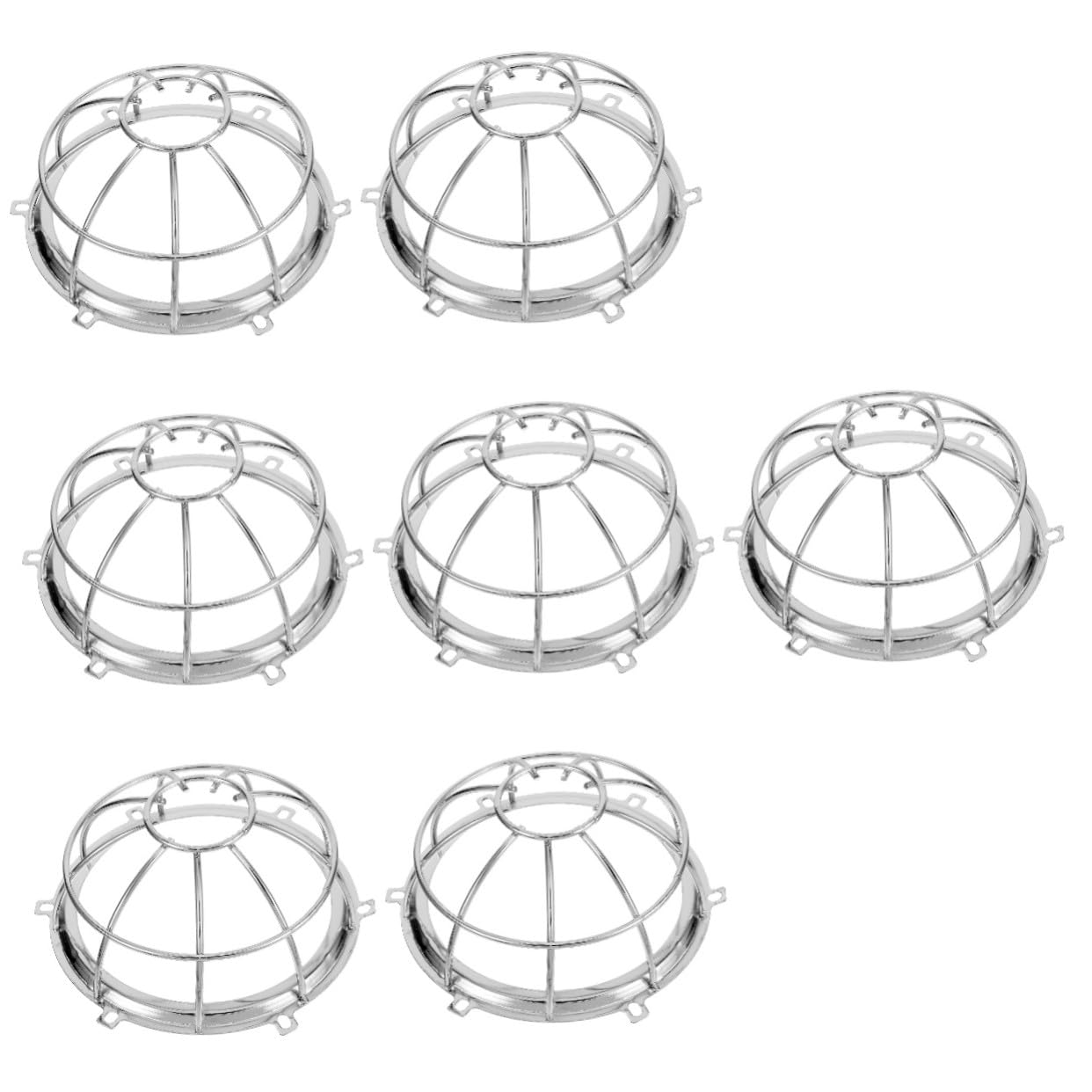 7 Piezas Protector Metálico Resistente para Rociadores de Incendios de Detector Fácil de Instalar Resistente para Seguridad Mejorada Sistemas contra Incendios Domésticos