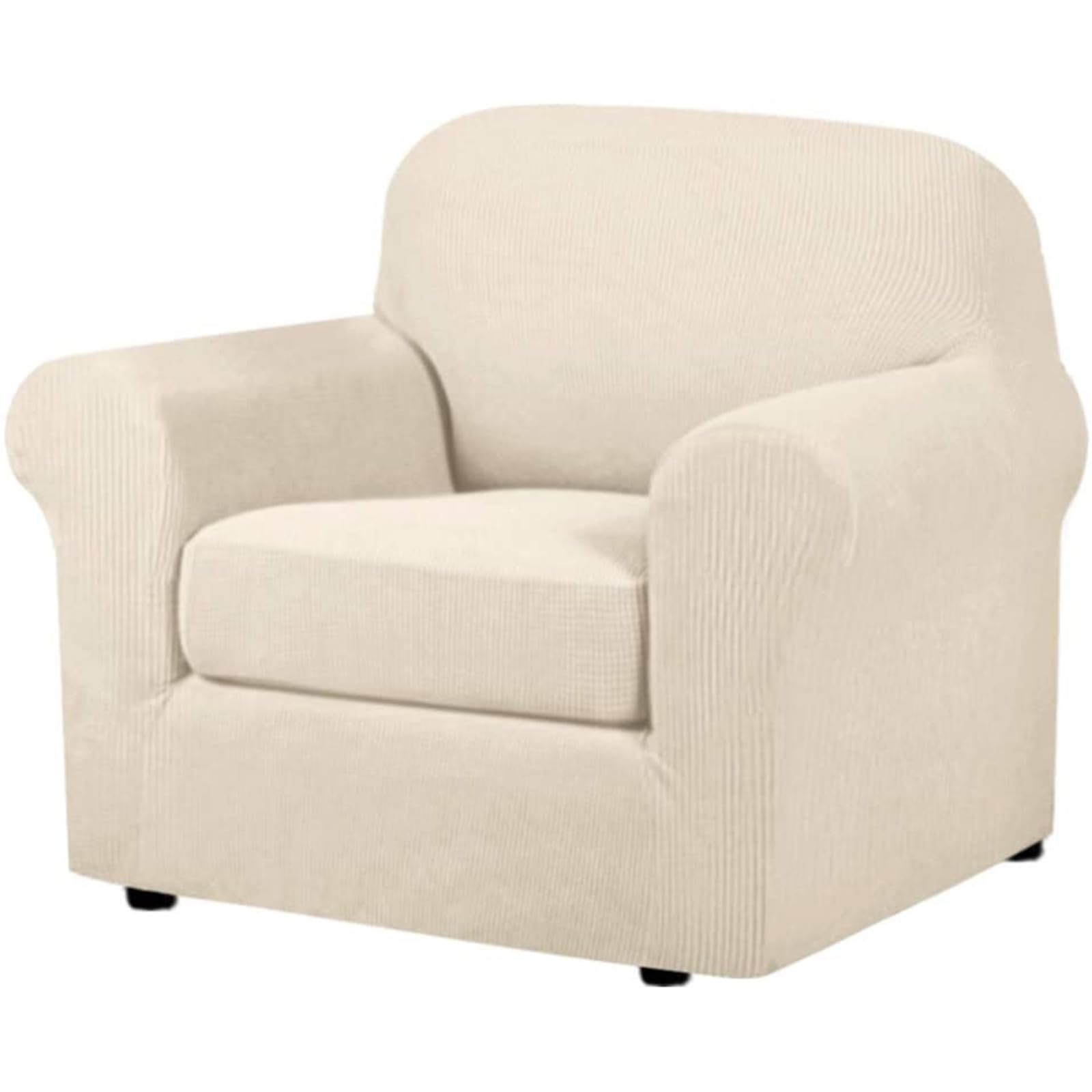 Lot de 2 housses de canapé extensibles et housses de coussins élastiques