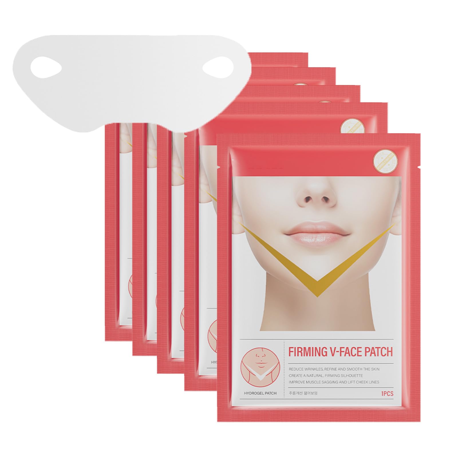 V-Line Lifting Mask, Chin Lift Face Mask, Skin Firming & Tightening, Double Chin & Jawline Lifting