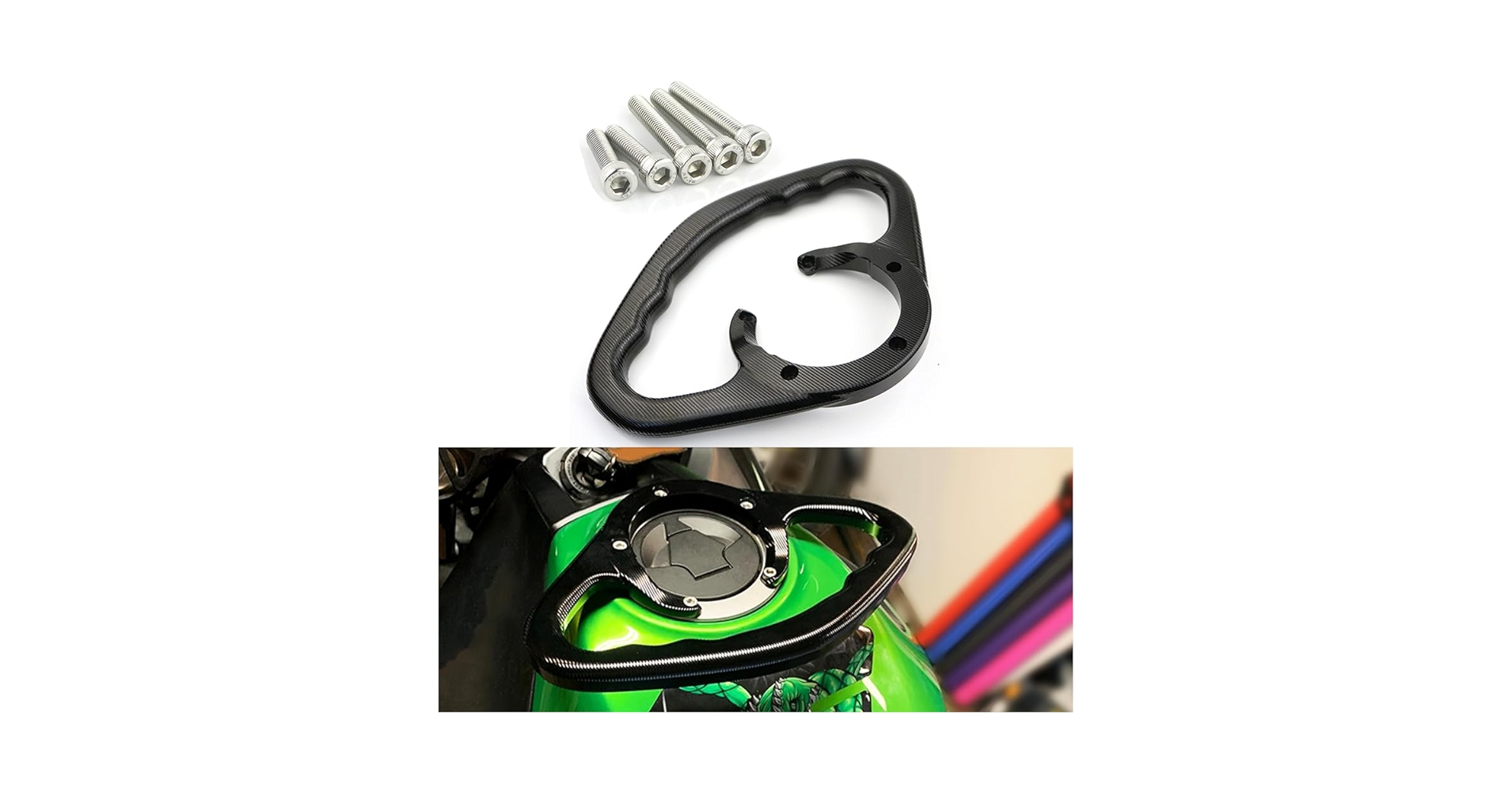 Amazon.com: Xitomer CNC Passenger Tank Fuel Grab Bar, Fit