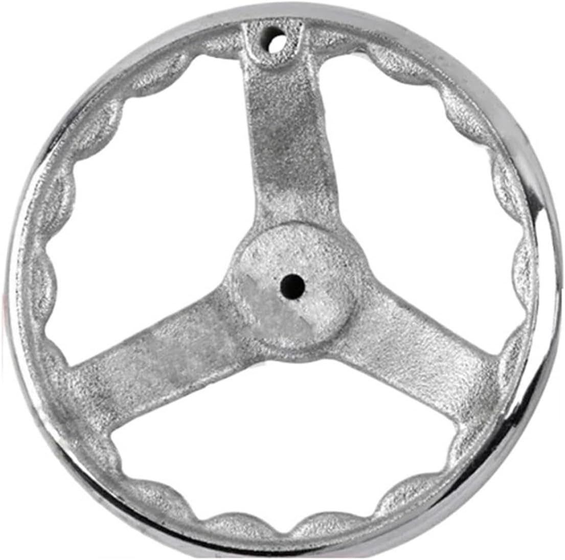 1Pcs 3/4/5/6/7/8 inch 3 Spoke Handwheel Round Iron Hand Wheel for Lathe Grinder Machine 70/100/120/150/160/200mm(4 inch)