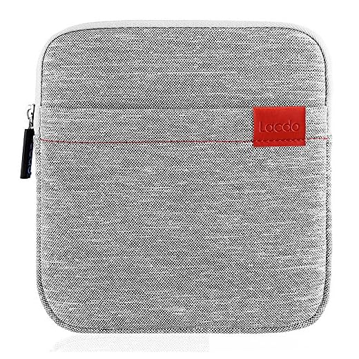 Lacdo Bolsa Com Manga Para Disco RíGido De Dvd Externo à Prova De Choque Para Gravador E Gravador Blu-Ray Apple Usb Superdrive, Asus/Dell Neoprene Estojo De Transporte De ProteçãO PortáTil, Cinzento