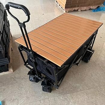 Amazon | Ergugos キャリーワゴン テーブルトップ アウトドア