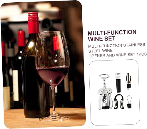 Miniatura 8 de 1 juego de abridor de botellas profesional sellador al vacío Sacacorchos de botella abierta Salvador de vino Vertedor de tapas de botellas de vino