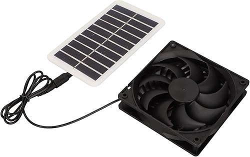 Miniatura 8 de Ventilador de escape de energía solar de 15 W, ventilador de ventilación de panel solar para casa de mascotas, RV, furgoneta, cobertizo,