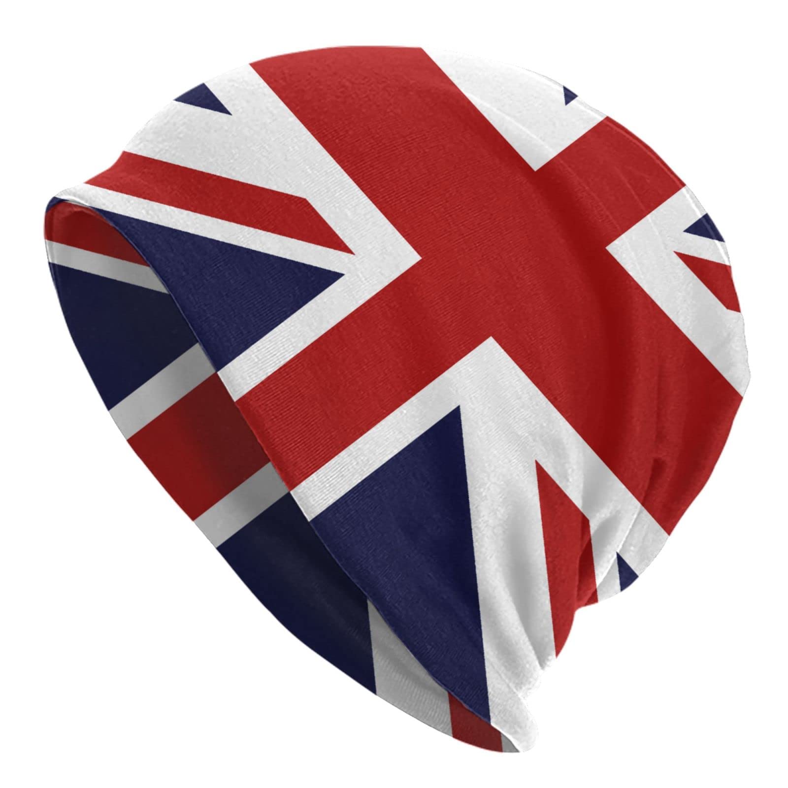 Gqwjksz Unisex As Pic96 Winter Warm Knit Hats Soft Slouchy Skull Cap Union Jack British Flag Beanie Hat For Men And Women