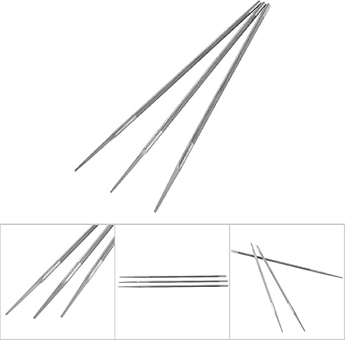 Miniatura 2 de Archivos de motosierra, kit de archivo redondo de acero profesional para afilar cadena manual de sierra de gasolina, afilador de cuchillas, varilla