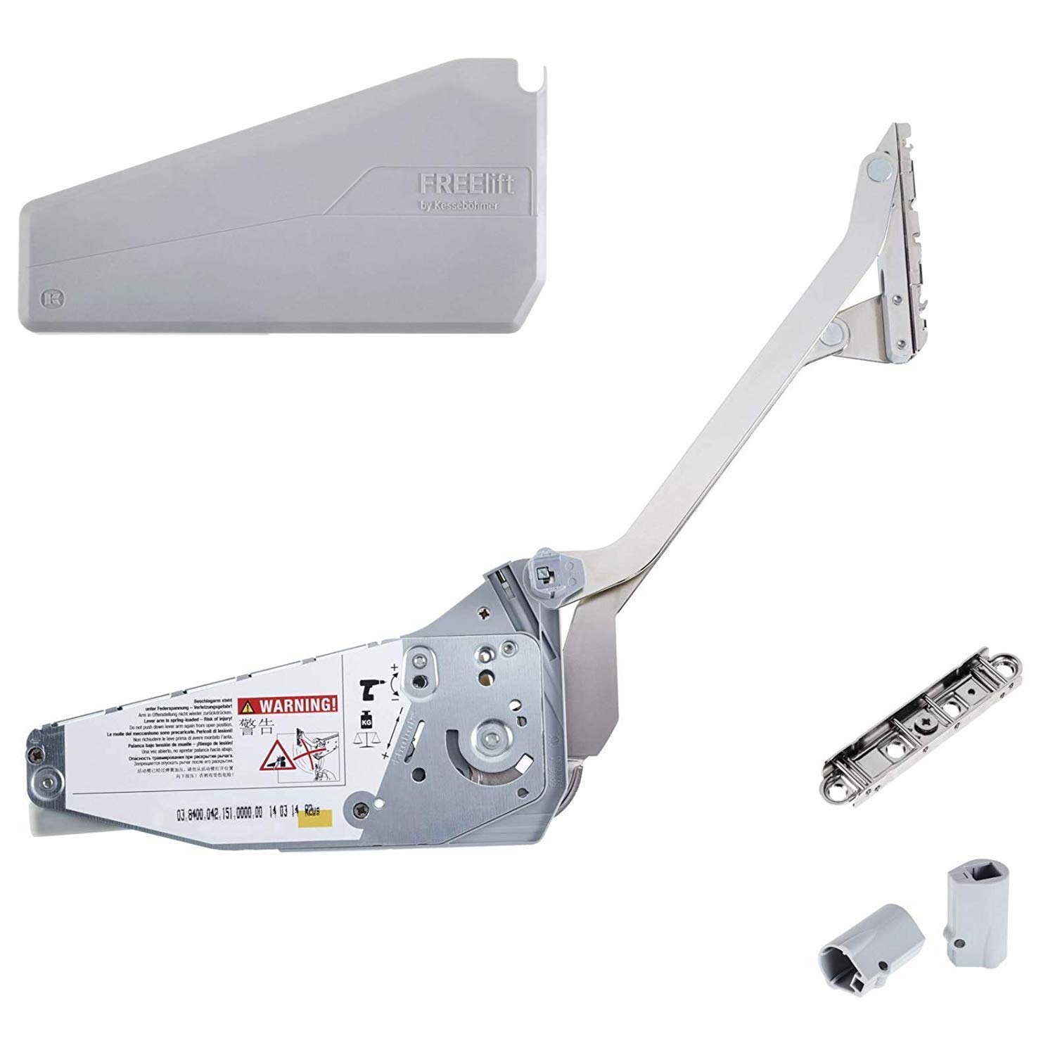 SO-TECH® FREEslide R3us Hochliftbeschlag für Schrankhöhen von 430-600 mm/Klappengewicht 5,0-9,7 Kg