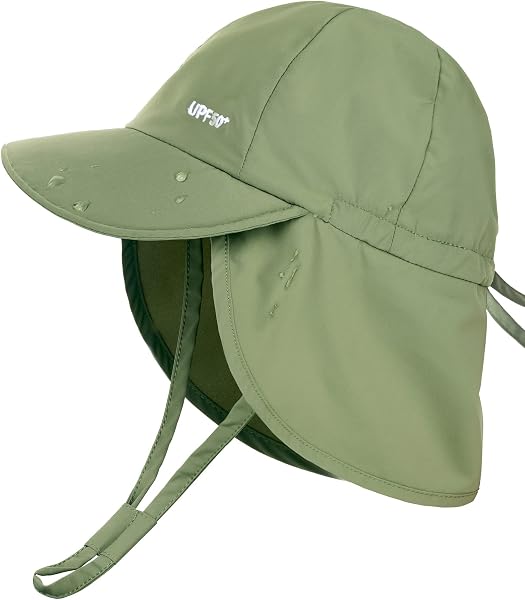 FURTALK Baby Sonnenhut mit Nackenklappe Kleinkind Kinder UPF 50+ Einstellbare Jungen Mädchen UV-Schutz Sommer Mütze Strand Schwimmen Hut - 1