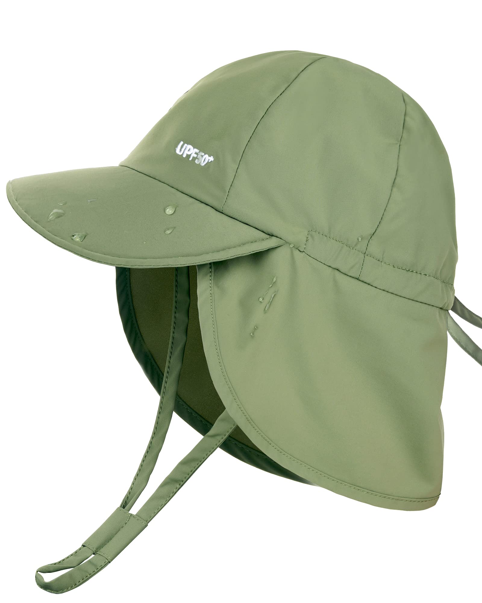 FURTALK Baby Sonnenhut mit Nackenklappe Kleinkind Kinder UPF 50+ Einstellbare Jungen Mädchen UV-Schutz Sommer Mütze Strand Schwimmen Hut