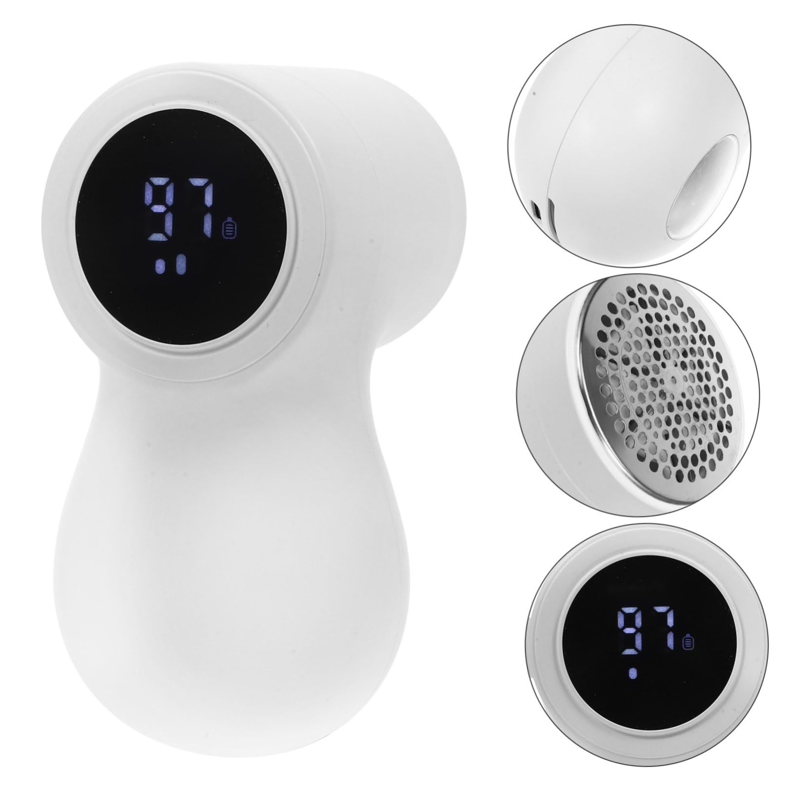 Rimuovi-pelucchi per Vestiti Elettrico Portatile per Abiti | 800mah, Corpo Abs e Acciaio Inox, Adatto anche Cappotti e Cuscini Divano
