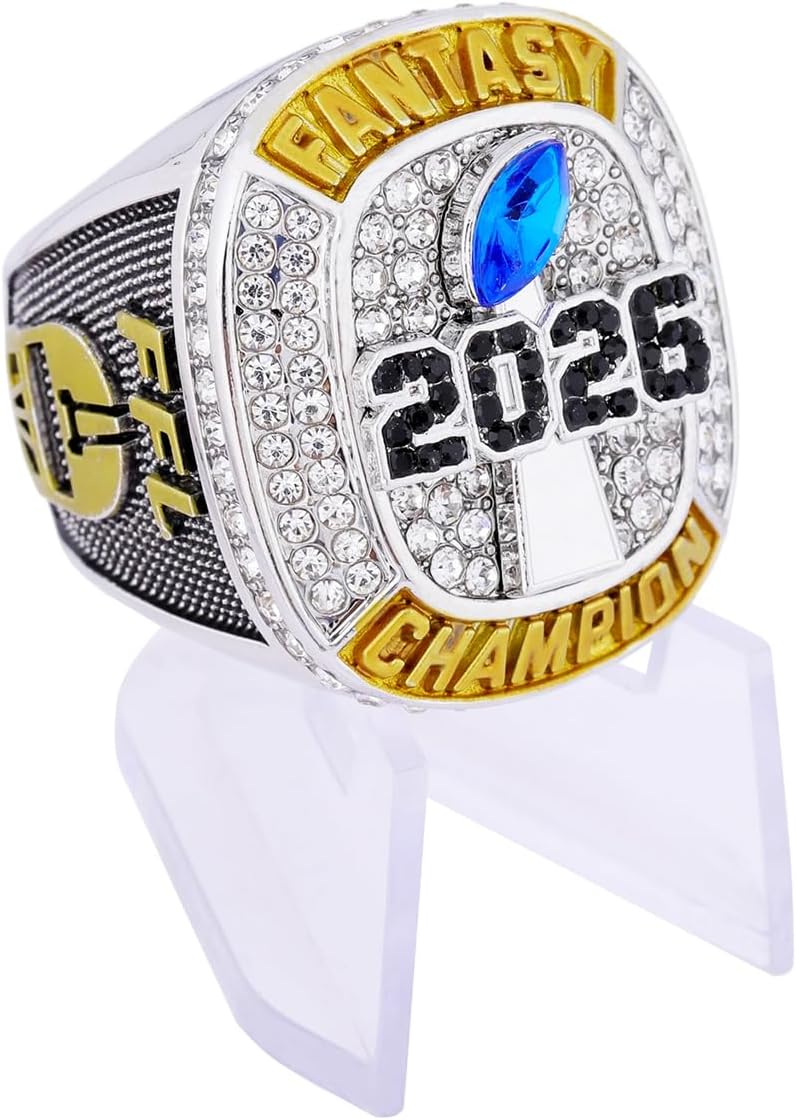 2026 Fantasy Football Championship Ring Award Prize Trophy Sports Winner MVP FFL Ring