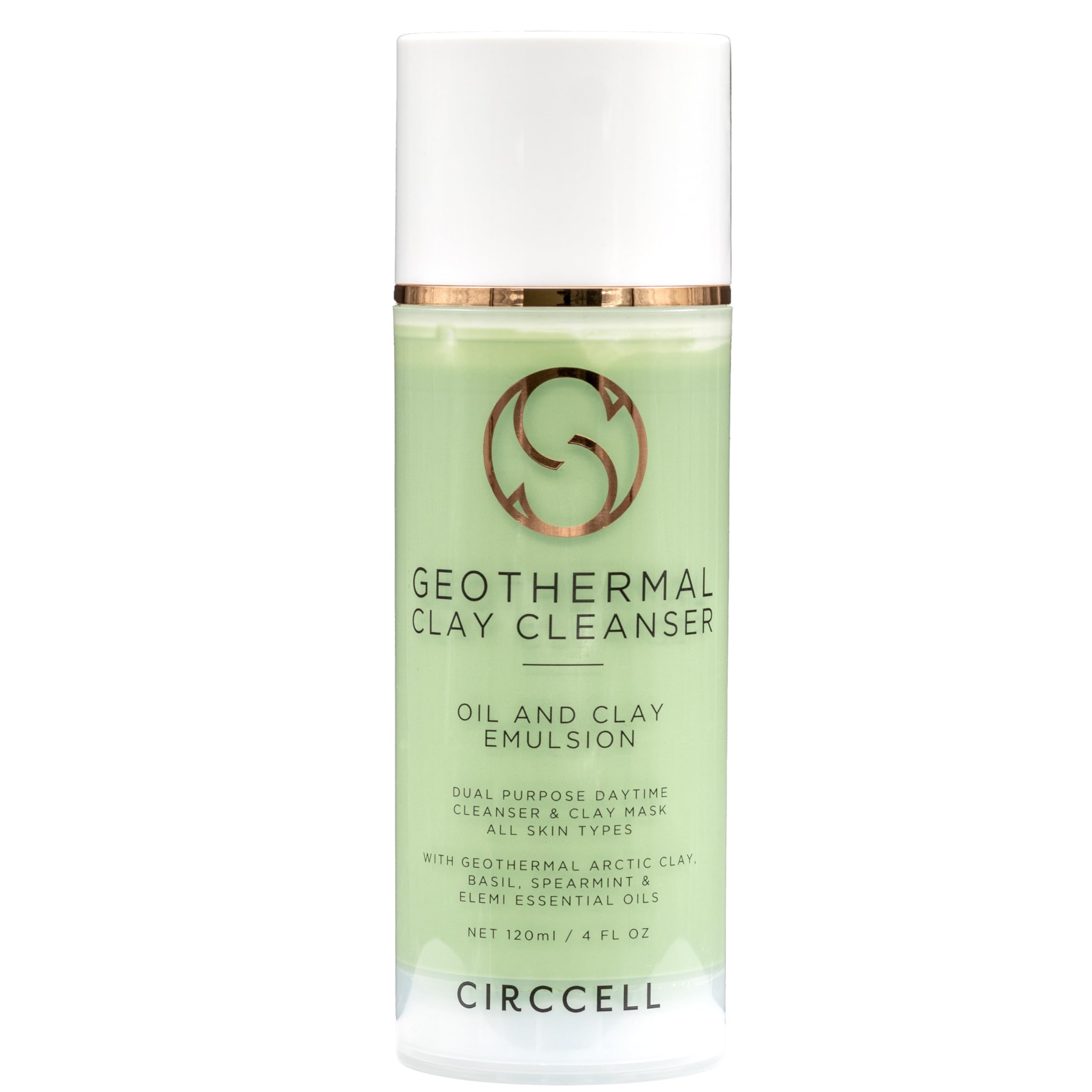 Geothermal Clay Cleanser – Hydrating Facial Cleanser - Arctic Clay and Essential Oils Deep Clean & Detox Skin – Hydrating Clay Face Wash or Mask for All Skin Types