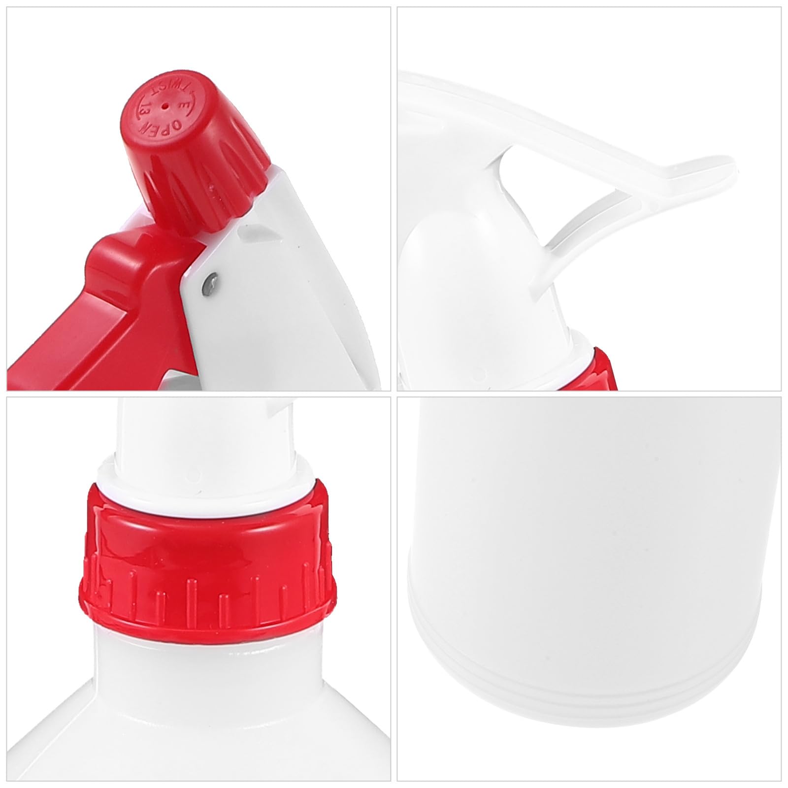 Veemoon Spray de Plástico Blanco Juego de 6 Botellas de 500ml Diseño de Cierre Hermético y Ligero Color Aleatorio para Plantas y Cabello en Camping y Viajes