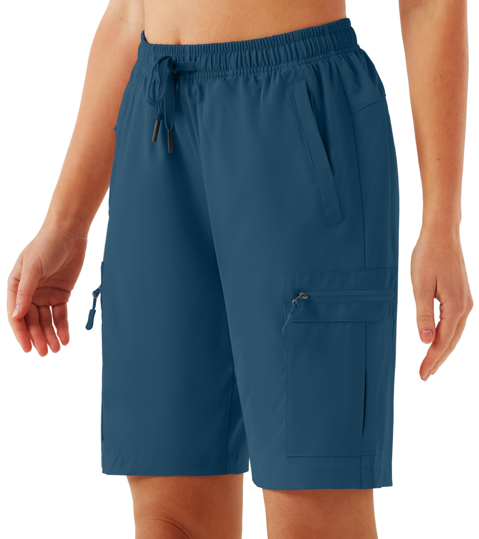 URBEST Women's Hiking Cargo Shorts Quick Dry Lightweight Summer Shorts for Women Outdoor Travel Golf Active