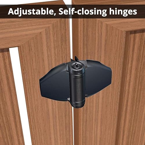 Miniatura 6 de D&D Technologies TCHD2L2S3BTS TruClose - Bisagras de puerta resistentes, para puertas de madera o vinilo de cierre automático de hasta 154 libras,