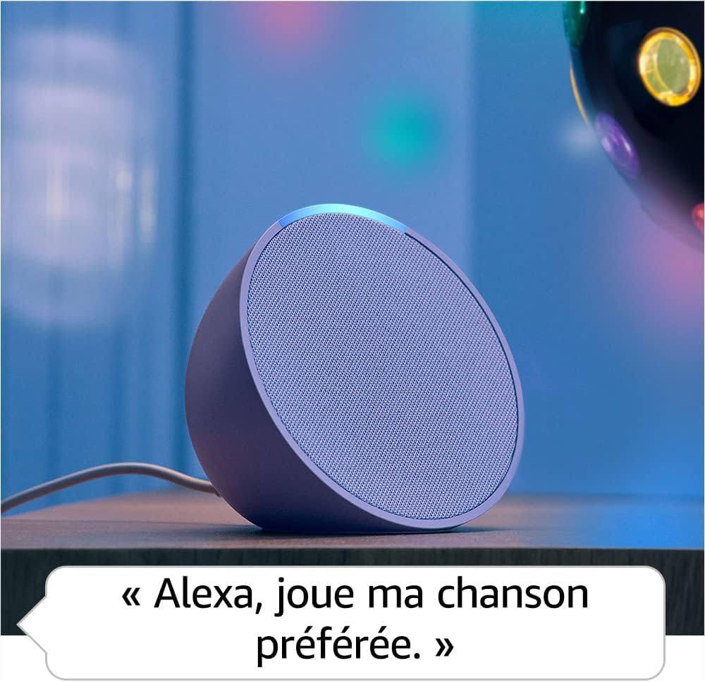 Echo Pop | Anthracite + OSRAM SMART+ Prise intelligente avec Matter, Fonctionne avec Alexa - Kit de démarrage Maison connectée