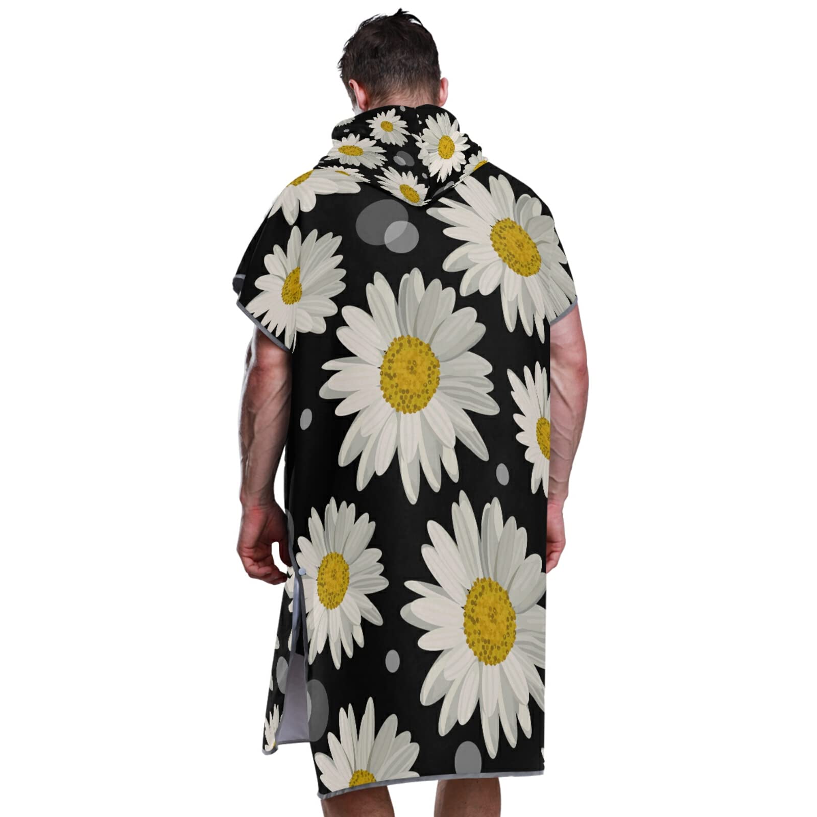Poncho de surf adulte avec capuche et poche blouse à séchage rapide serviette en microfibre pour salle de bain, plage en plein air