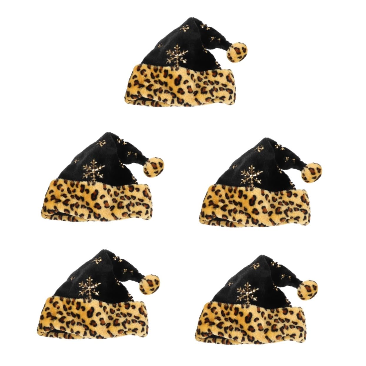 GALPADA 5piezas Sombrero De Navidad De Plush Para Adultos Accesorio Festivo De Fiesta Para Celebraciones y Fotografía Navideña