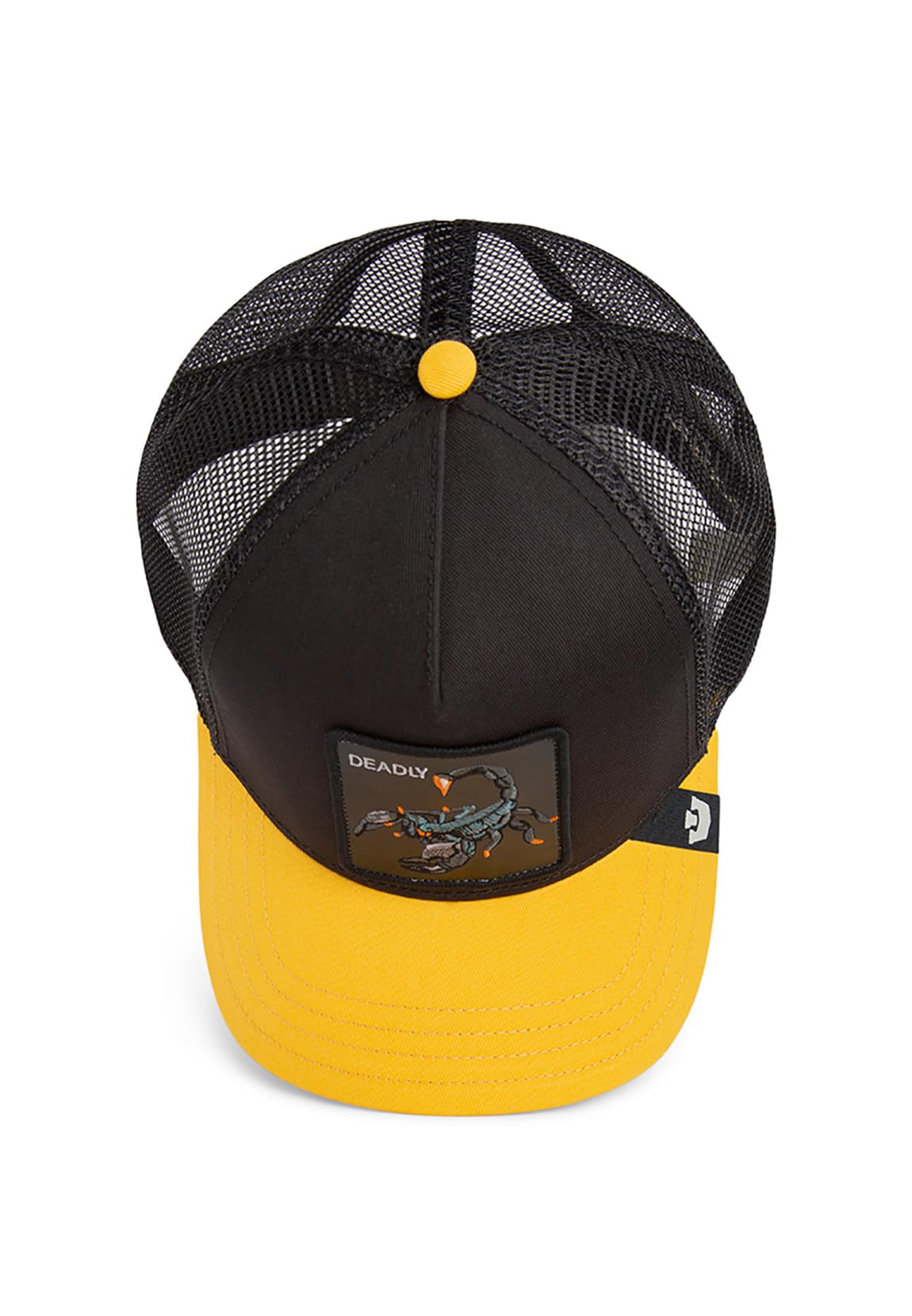 Goorin Bros. Kinder Trucker Cap Deadly Mini Void Beam Schwarz Gelb, Size:OneSize