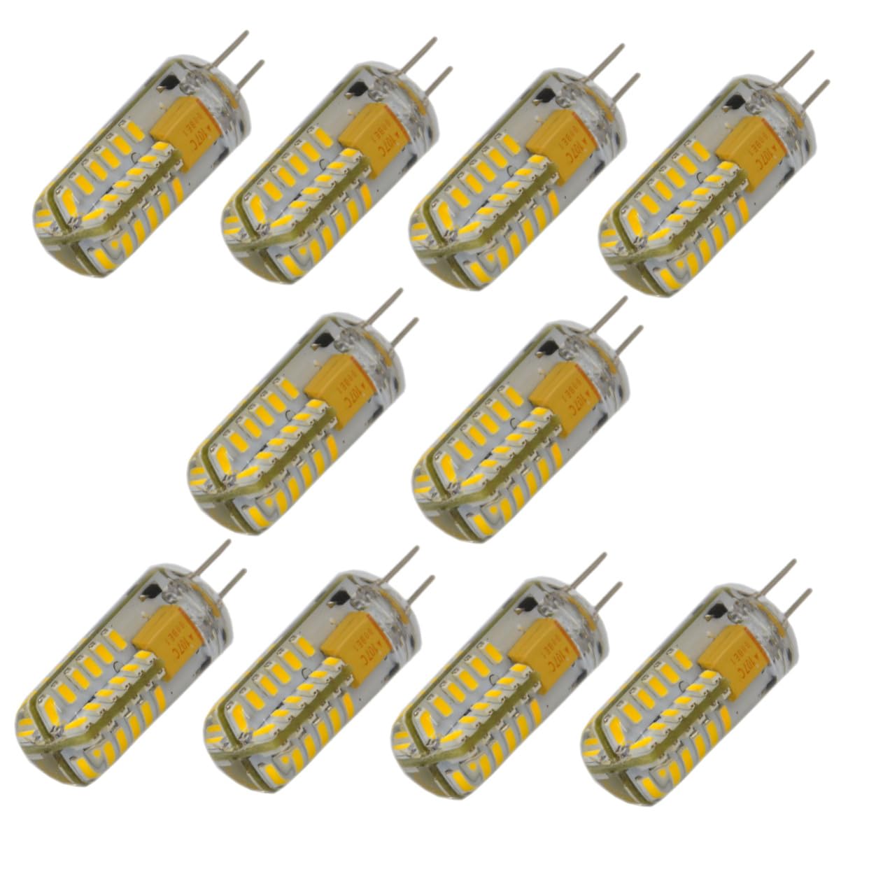 10 Pezzi Lampadina LED Smd Bianco Caldo Gradi Fascio Luminoso Risparmio Energetico senza Radiazione Nociva Facile Installazione Sostituzione Pratica