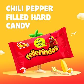 Vero Rellerindos - Tamarind Flavor Hard Candy (65 Units) - Authentic Mexican Candy, Individually Wrapped Hard Candy Pack Perfect for Parties, Pinatas, and Snacks