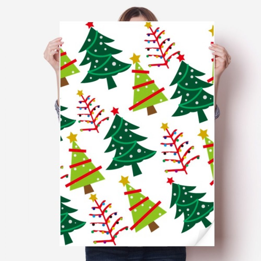 Sticker Arbre Vert Joyeux Noël pour masquer un mur vide et créer une ambiance de fête