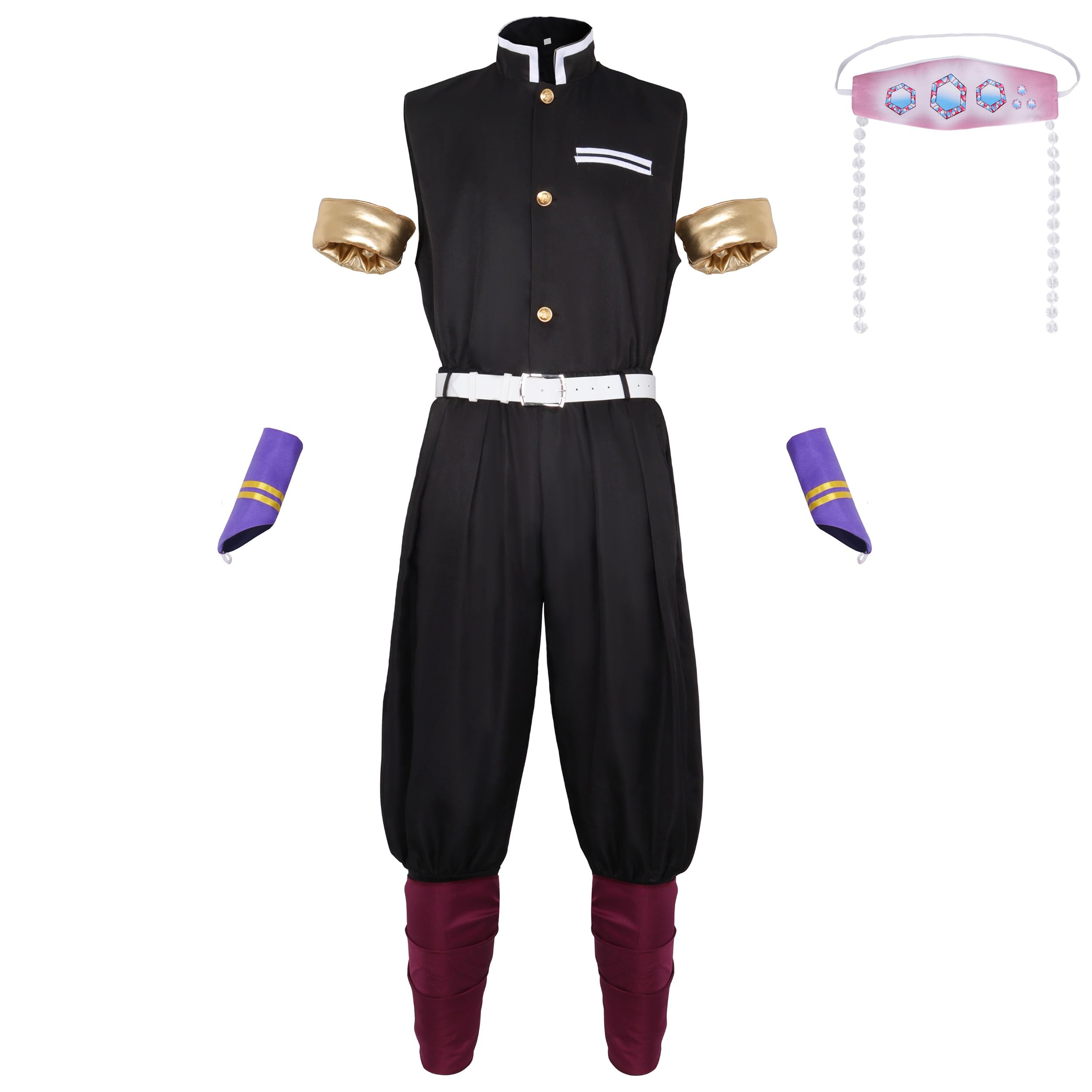 Satdflie Cosplay Costume Kimono Robe Suit with Belt Full Uniform Set Unisex Christmas Halloween Outfit Anime Fans Gift，Style/10，L