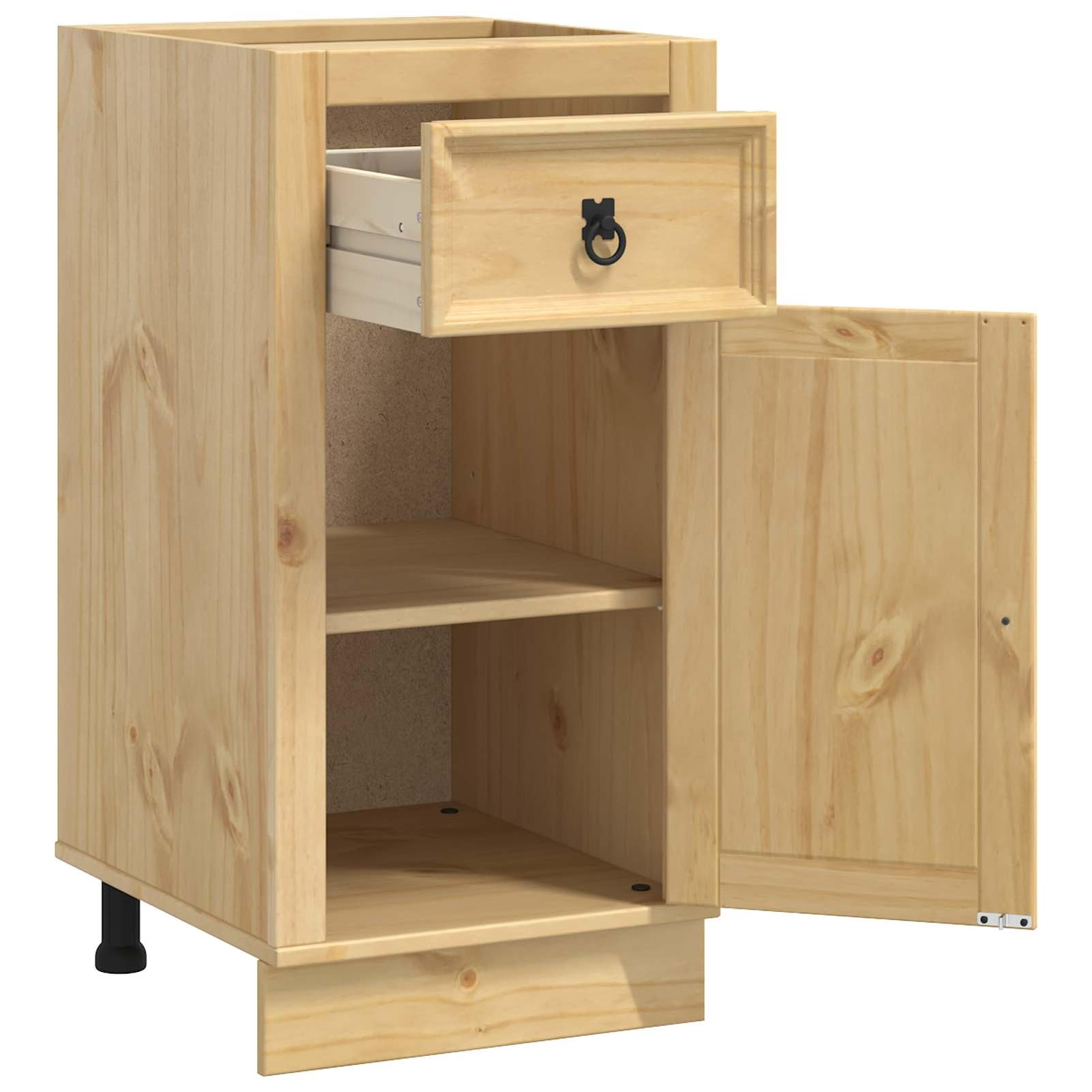 Homgoday Eleganter Kiefernschrank mit rechteckiger Form und viel Stauraum für Wohnzimmer und Esszimmer Model42007561