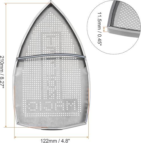 Miniatura 2 de HARFINGTON 2pcs Cubierta de hierro antiadherente Zapato de hierro eléctrico de aluminio Herramienta asistente de hierro Único de hierro Accesorio de