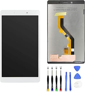 LCD Display Touch Screen Digitizer Glass Assembly Replacement Parts for Samsung Galaxy Tab A 8.0 2019 SM-T295 T295 with Tempered Glass and Tools (White)