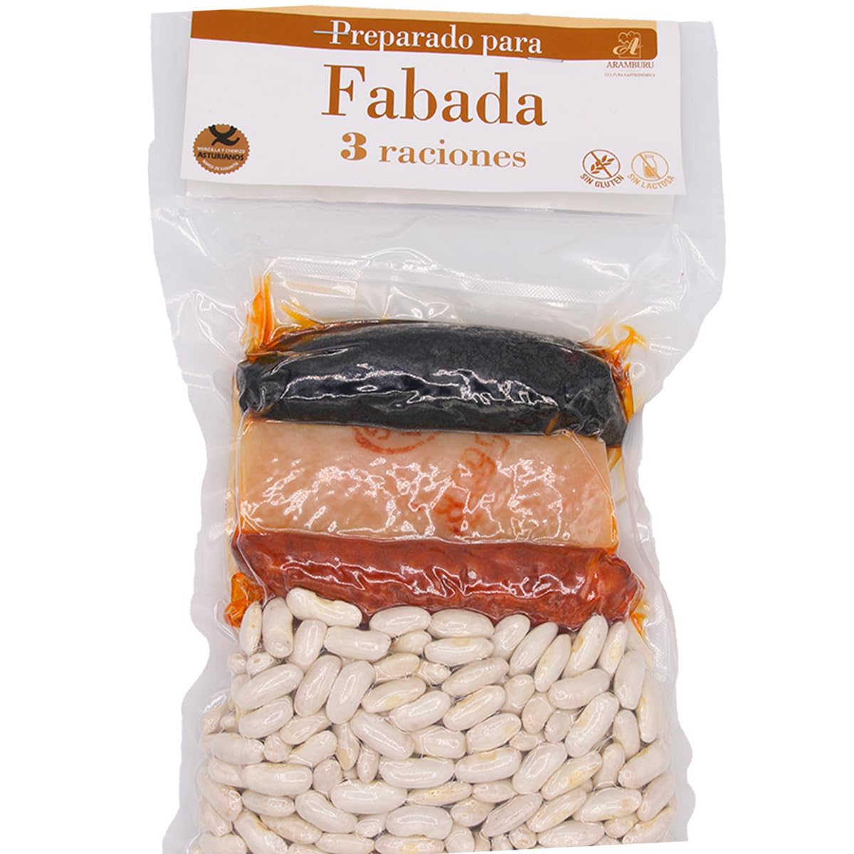 ARAMBURU Pack para Fabada Asturiana, Alubia Blanca y Compango, 5 Raciones, 1060 gr., Sin Gluten, Sin Lactosa — view 7