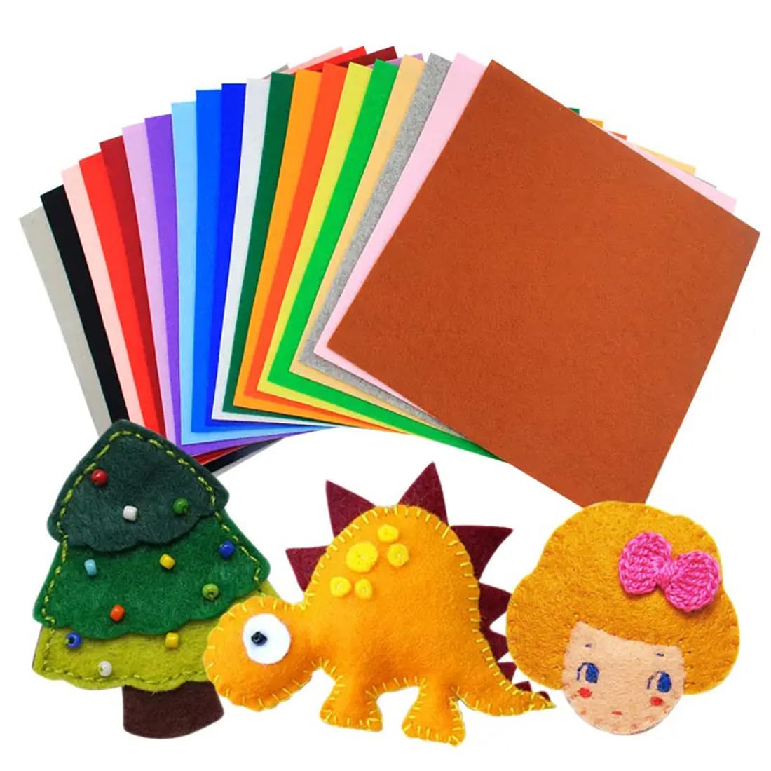 Felt Fabric 1.8 mm Thick 36" x 72" - Soft Durable Felt by The Yard Felt Sheets for Arts and Crafts, DIY Sewing, Crafting Projects (Red)