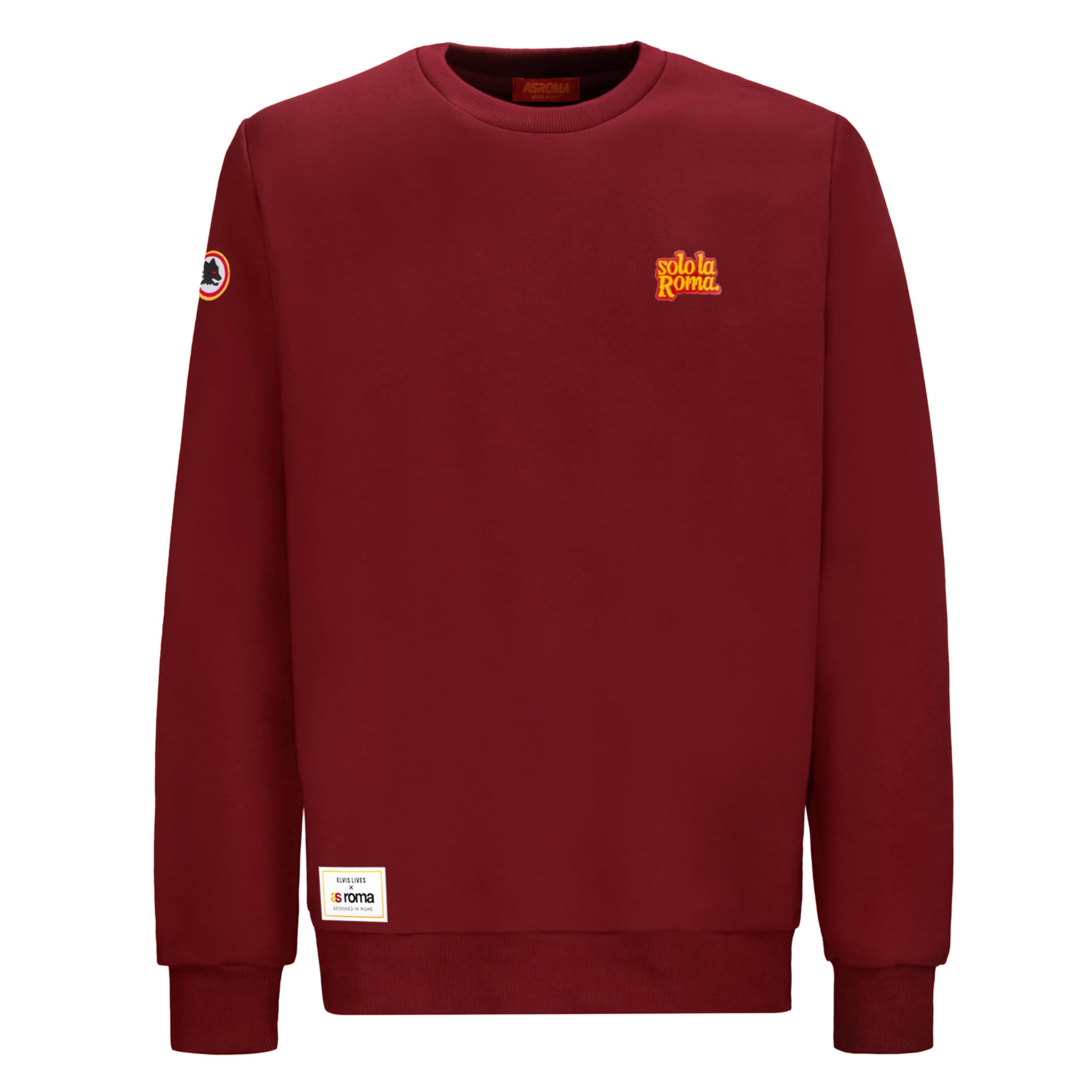 AS Roma Elvis Lives Solo LA Roma Sweatshirt - Burgundy