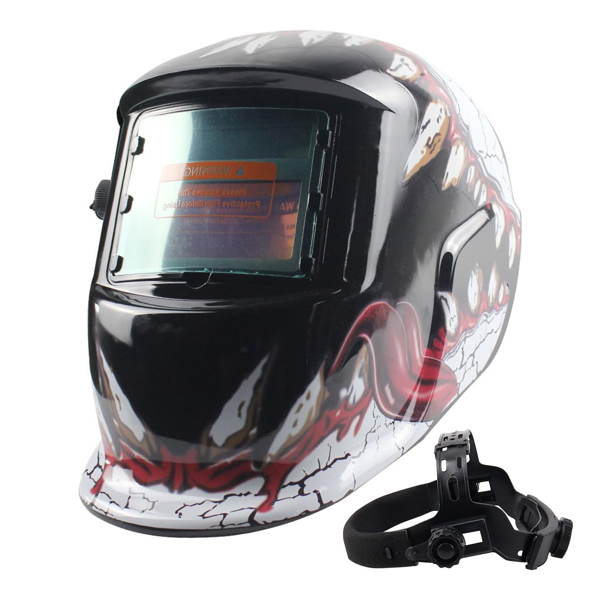 Casque De Soudeur Auto-obscurcissant à énergie Solaire - Large Gamme D'ombrage Réglable 4/9-13, Léger Et Confortable